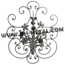 Handmade Forged Steel Rosette for Metal Gate