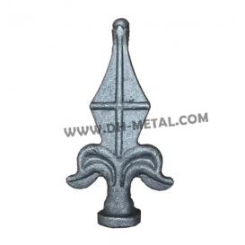 Decorative Steel Railhead for Garden Fence