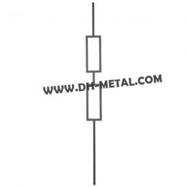 Double Rectangle Modern Hollow Iron Baluster