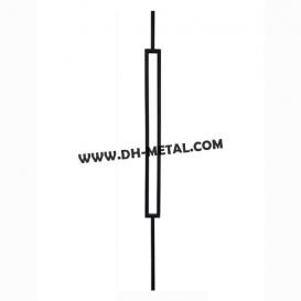 Black Powder Coating Modern Iron Balusters with Shoe