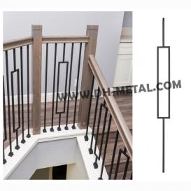 Rectangle Tubular Iron Baluster Spindle for Metal Stair