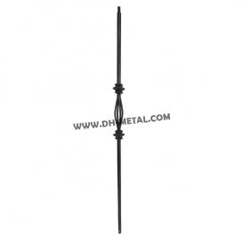 Steel Tube Spindle with 12.7mm Square Series Satin Black