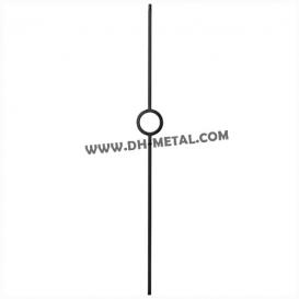 Single Ring Circle Wrought Iron Picket Tubular for Wood Flooring