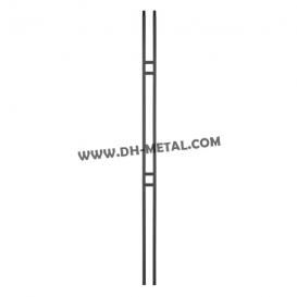Wrought Iron Plain Balusters Hollow Iron Spindles Deck Balusters Stair Spindles Wrought Iron Railing for Indoor Stairs