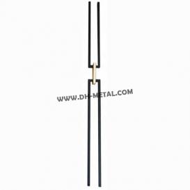 Wrought Iron Balusters Decorative Metal Balusters for Decks Spiral Stair Railing Satin Black Metal Railing