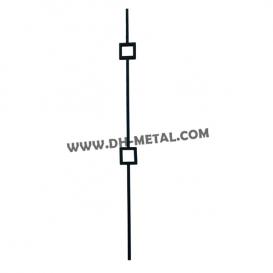China Plain Square Metal Spindle Wrought Iron Baluster Manufacturer