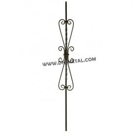 Forged Steel Textured Twisted Metal Tubular Baluster