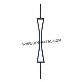 Wrought Iron Component Hand Forged Square Steel Picket