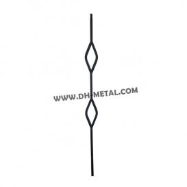 Architectural Iron Diamond Hollow Steel Baluster for Staircase Accessories