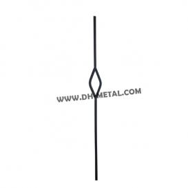 Ornamental Steel Plain Balusters Hollow Iron Spindle for Indoor Stair