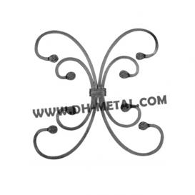 Residential Forged Iron Fence Elements Supply and Architectural Panels