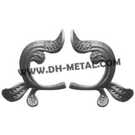 Weldable Garden Fence Iron Leaves and Flowers Decorative Cast