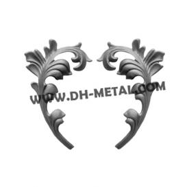 Double Face Ornamental Steel Flower for Metal Gate in China