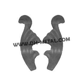 Architectural Metal Stamped Iron Leaves for Metal Stair