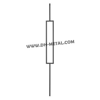 44in Powder Coated Metal Stair Baluster