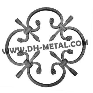 Hot Selling Decorative Metal Grooved Bar Iron Scroll Panel