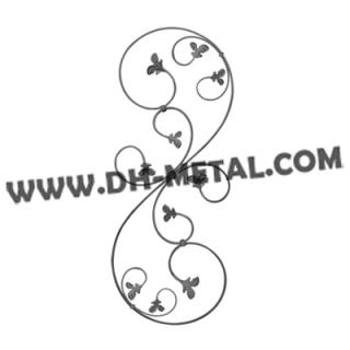 China Contemporary Metal Banister Scroll Panels Accessories Factory