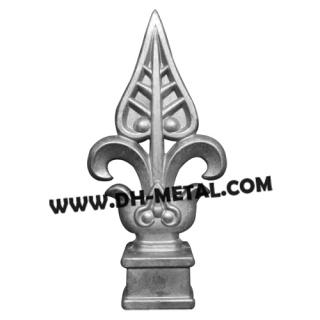 Die Casting Aluminum Rail Head for Garden fencing